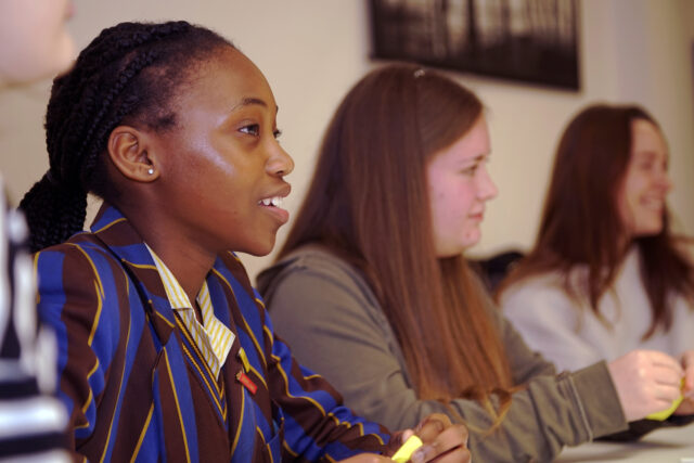 Young people in discussion