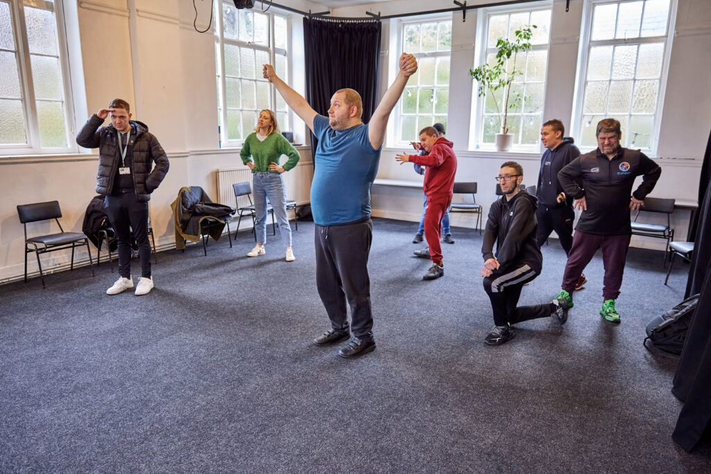 A community group that's funded by Co-op's Local Community Fund doing some physical activity